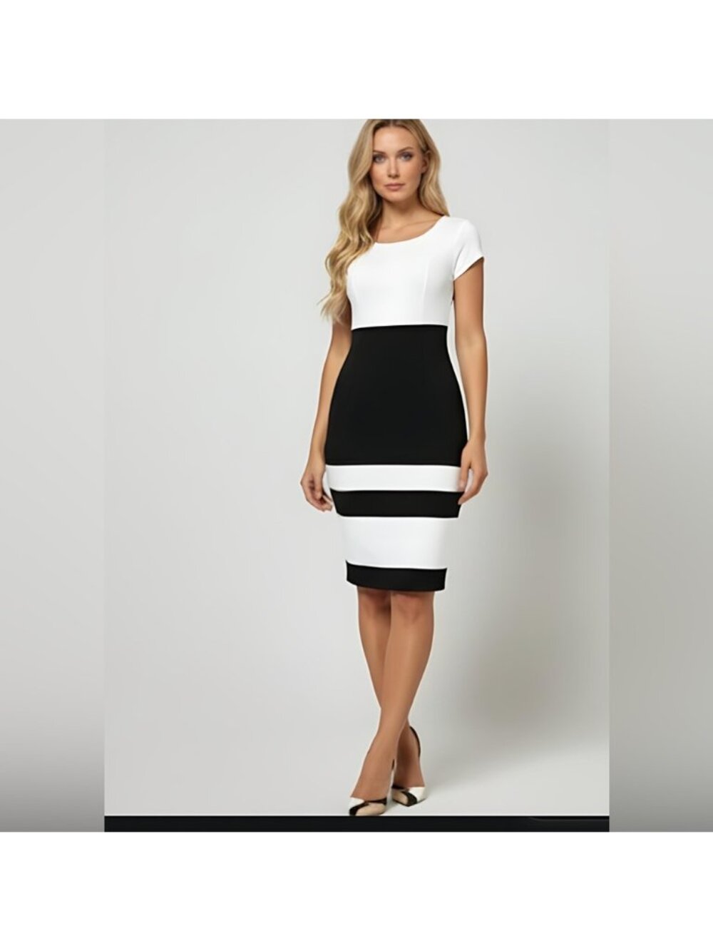 Black And White Bodycon Dress